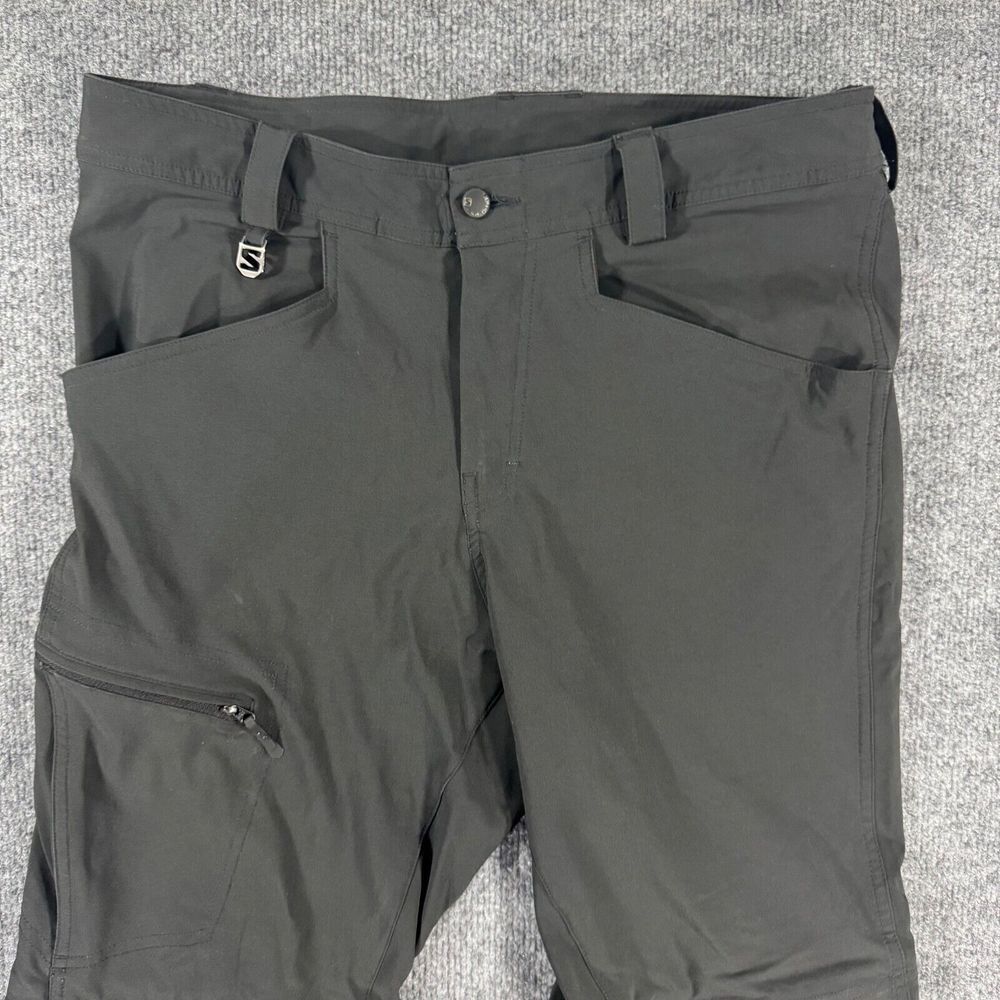 Salomon Mens Pants 34 Black Actilite Zip Off Convertible Outdoor Hiking Bottoms